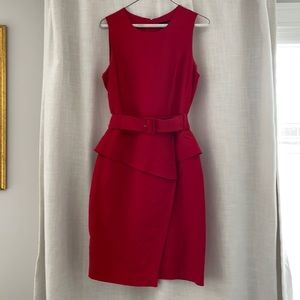 Banana Republic Linen Blend Red Dress, Size 6